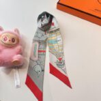 爱马仕新款Twilly丝巾 灰色 - 图片 3