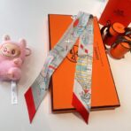 爱马仕新款Twilly丝巾 灰色