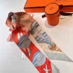 爱马仕新款Twilly丝巾 红色 - 图片 3