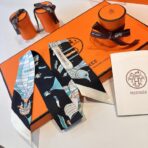 爱马仕新款Twilly丝巾 黑色 - 图片 3