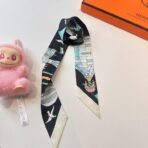 爱马仕新款Twilly丝巾 黑色