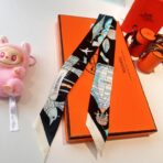 爱马仕新款Twilly丝巾 黑色 - 图片 2