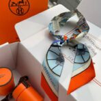 爱马仕新款Twilly小丝巾 橙色款 - 图片 3