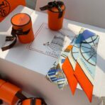 爱马仕新款Twilly小丝巾 橙色款