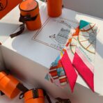 爱马仕新款Twilly小丝巾 玫红色