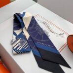 爱马仕新款Twilly小丝巾 蓝色款