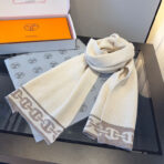 爱马仕新款套装 又保暖又有质感的羊绒围巾帽子套装 - 图片 4