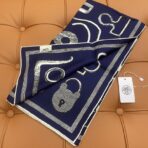 爱马仕新款斜纹真丝方巾 深蓝色 - Imagem 4