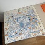 爱马仕方巾 米蓝款