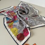 爱马仕方巾《回归自然》灰色款 - 图片 3