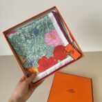 爱马仕方巾《回归自然》绿色款 - Imagem 2