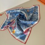 爱马仕方巾《回归自然》蓝色款 - 图片 2