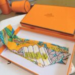 爱马仕树之歌小丝巾 橙色