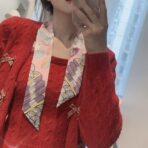 爱马仕树之歌小丝巾 粉色 - Imagem 4