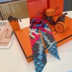 爱马仕树之歌小丝巾 红色 - Imagem 2