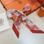 爱马仕 水上游乐园 Twilly小丝巾 红色 - 图片 3