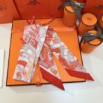 爱马仕 水上游乐园 Twilly小丝巾 红色 - 图片 4