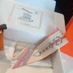 爱马仕“盛大欢庆”Twilly方巾 粉色 - 图片 3