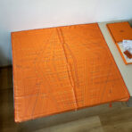 爱马仕真丝方巾 橙色