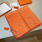 爱马仕真丝方巾 橙色 - Imagem 2