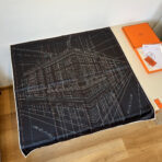 爱马仕真丝方巾 黑色