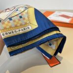 爱马仕真丝方巾【新式座驾】灰蓝撞色 - Imagem 3