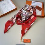 爱马仕真丝方巾【新式座驾】米红撞色 - Imagem 3