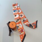 爱马仕顶级斜纹真丝 橙色款 - 图片 3