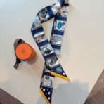 爱马仕顶级斜纹真丝 深蓝色款 - Imagem 3