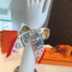 爱马仕顶级斜纹真丝 白色款 - Imagem 3