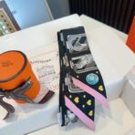 爱马仕顶级斜纹真丝 黑色款