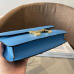 爱马仕（Hermès）Constance Elan 蓝色 Epsom 牛皮金属扣单肩包 - 图片 3