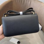爱马仕（Hermès）Constance Elan 黑色 Epsom 牛皮金属扣单肩包 - 图片 2