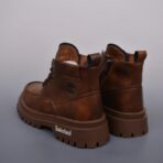 经典款Timberland添柏岚户外高帮休闲大黄靴系列深棕色 - 图片 4