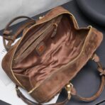 缪缪（Miu Miu）Coffer 系列棕色绗缝绒面革手提斜挎包 - Imagem 3