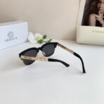 范思哲 Medusa Biggie 金属圆框太阳镜  黑色 - 图片 3