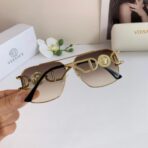 范思哲 Medusa Biggie 金属方框太阳镜  浅棕色 - Image 2