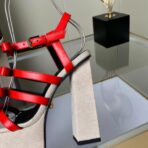 范思哲 Versace Medusa Aevitas 系列超高跟防水台凉鞋（红色款） - 图片 4