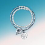蒂芙尼 Return to Tiffany 系列珍珠爱心 OT 扣手链