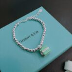 蒂芙尼（Tiffany & Co.） 银制情侣款圆珠手链 - Imagem 2