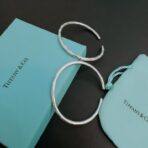 蒂芙尼（Tiffany & Co.）925 银彩色珐琅开口手镯 - Imagem 3