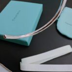 蒂芙尼（Tiffany & Co.）925 银彩色珐琅开口手镯 - Imagem 4