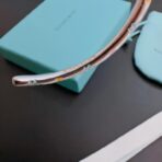 蒂芙尼（Tiffany & Co.）925 银彩色珐琅点状花纹开口手镯 - 图片 3