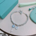 蒂芙尼（Tiffany & Co.）Return to Tiffany 系列纯银珠式钥匙心形吊饰手链 - 图片 3