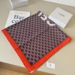 赛琳(CELINE)凯旋门印花真丝方巾 深紫色 - 图片 2