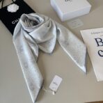 赛琳(CELINE)凯旋门印花真丝方巾 白色 - 图片 2