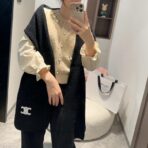 赛琳(CELINE)经典羊绒围巾 黑色 - 图片 4