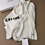 赛琳(CELINE)针织长巾 围巾 白色 - 图片 3