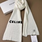赛琳(CELINE)针织长巾 围巾 白色 - 图片 4
