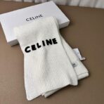 赛琳(CELINE)针织长巾 围巾 白色